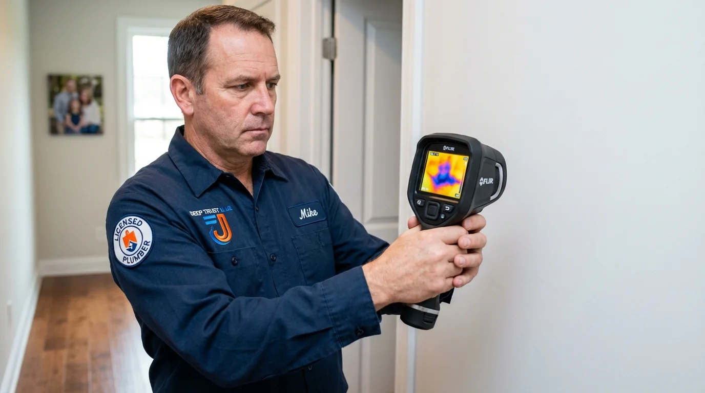 Thermal imaging leak detection by Johns Plumbing LLC in Tennessee Ridge